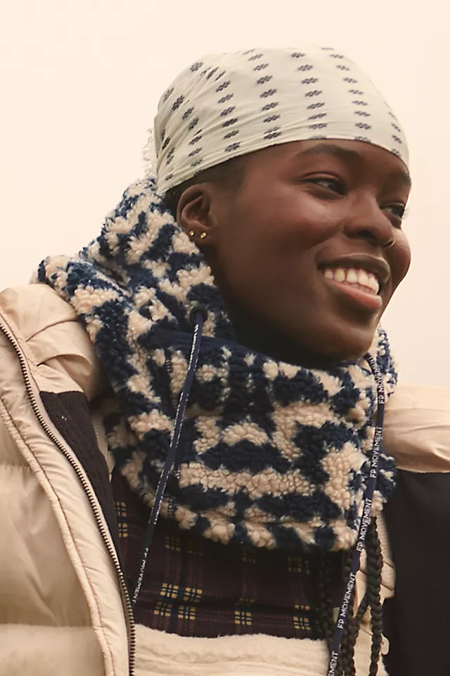 Hit The Slopes Printed Balaclava Midnight Navy Geo Combo