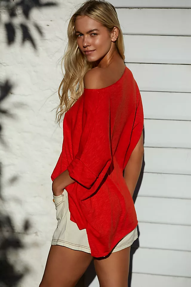 Winnie Sweater Tee Persimmon