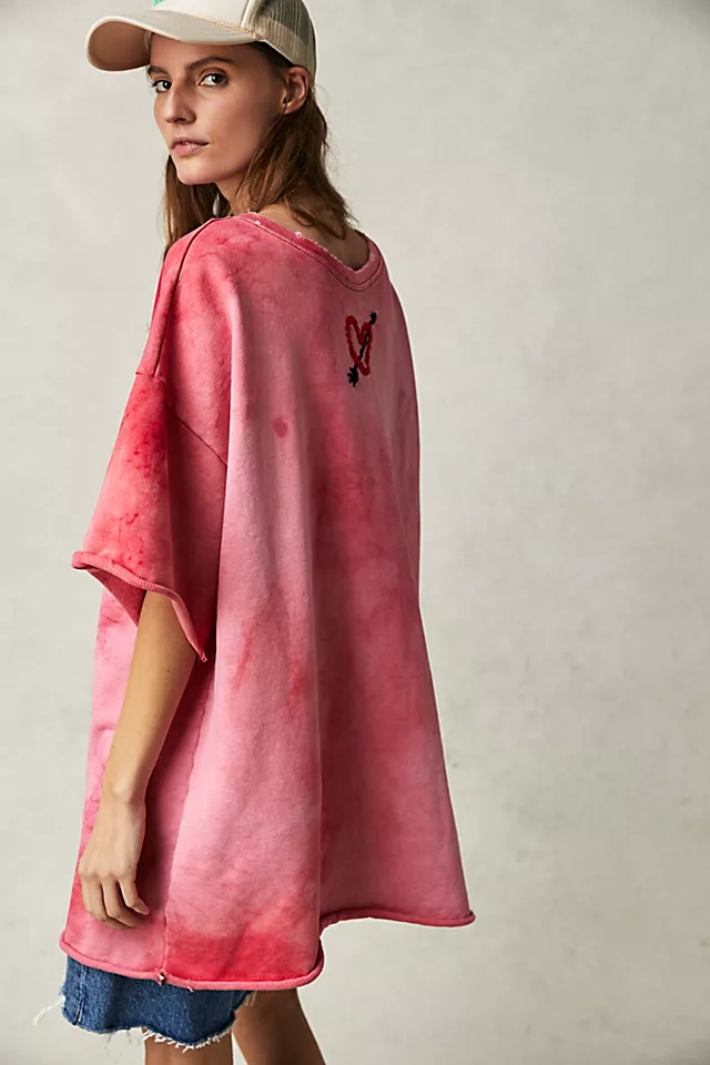 Tricia Fix Heartbreaker Tunic Washed Red