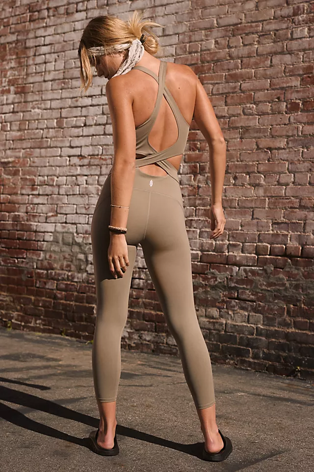 Back It Up Onesie Sage Beige