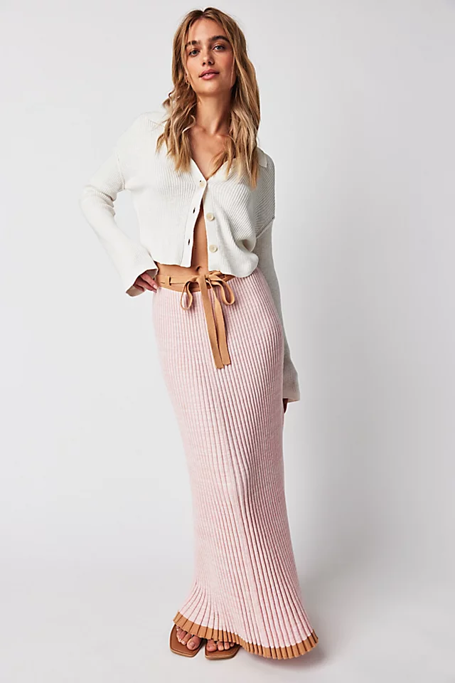 Esme Knit Midi Skirt Dusk