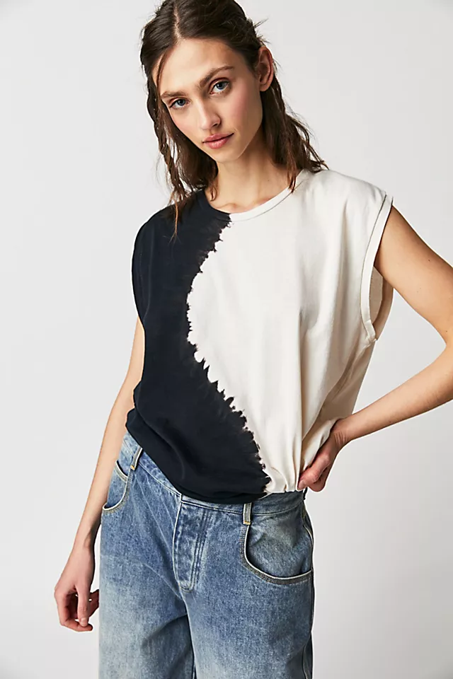 OneTeaspoon Love Affair Oversized Tank Black / White