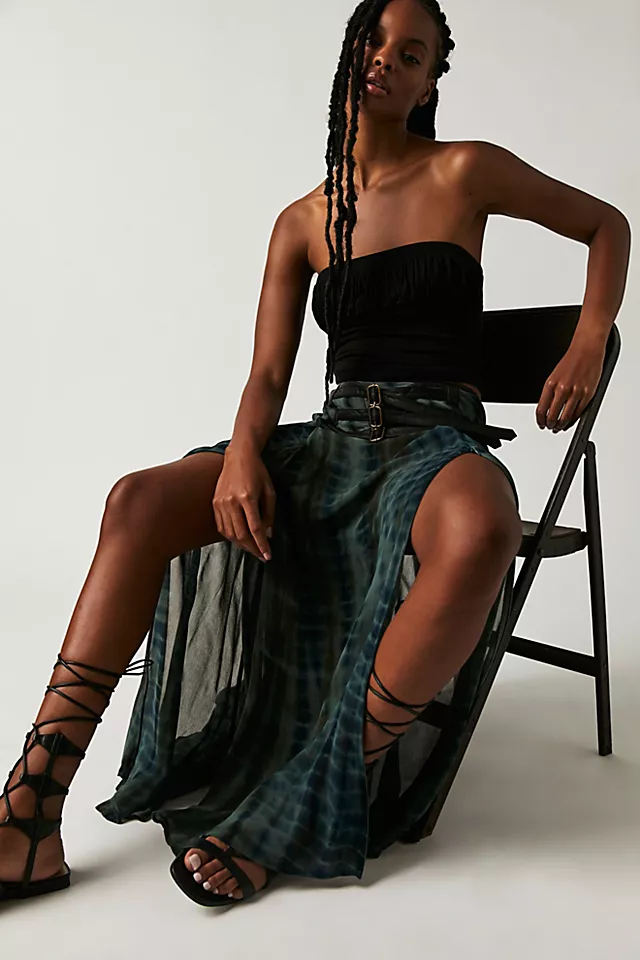 Nicholas K Dakota Skirt Black / Sage / Military