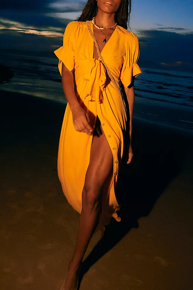 Vintage Summer Midi Dress Bird Of Paradise