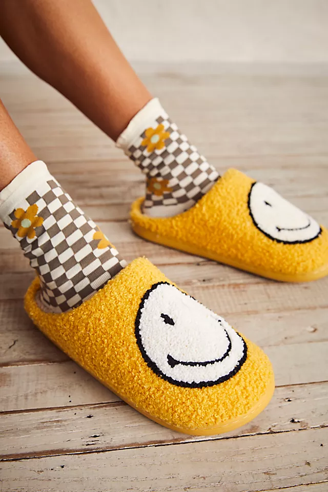 Smiley Slippers Yellow Smiley