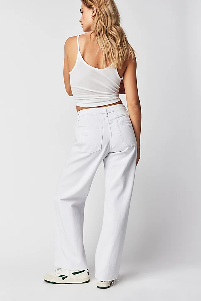 OneTeaspoon Jackson Wide-Leg Jeans Fresh White