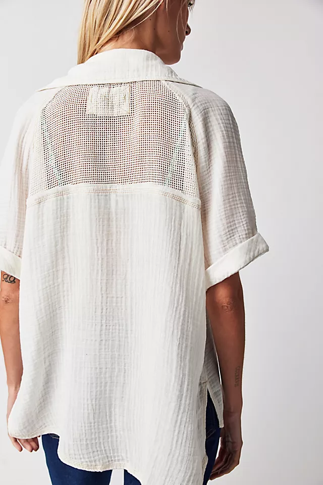 We The Free Surfs Up Crochet Top Seasalt