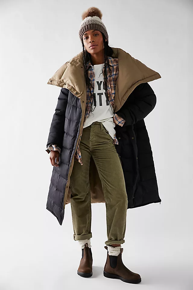 Nicholas K Reversible Puffer Jacket Black Sand