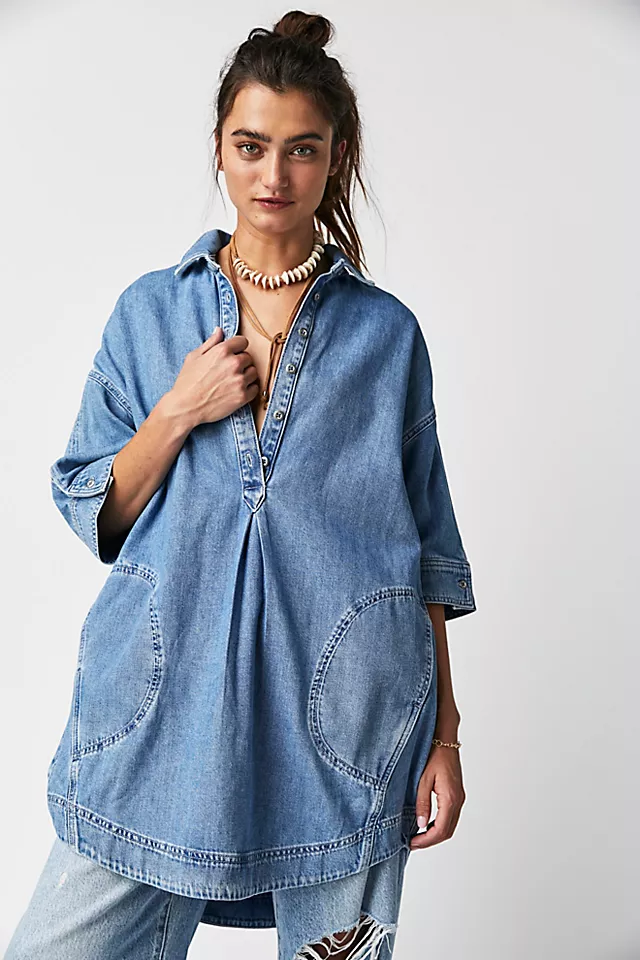 Nuray Denim Shirtdress Indigo
