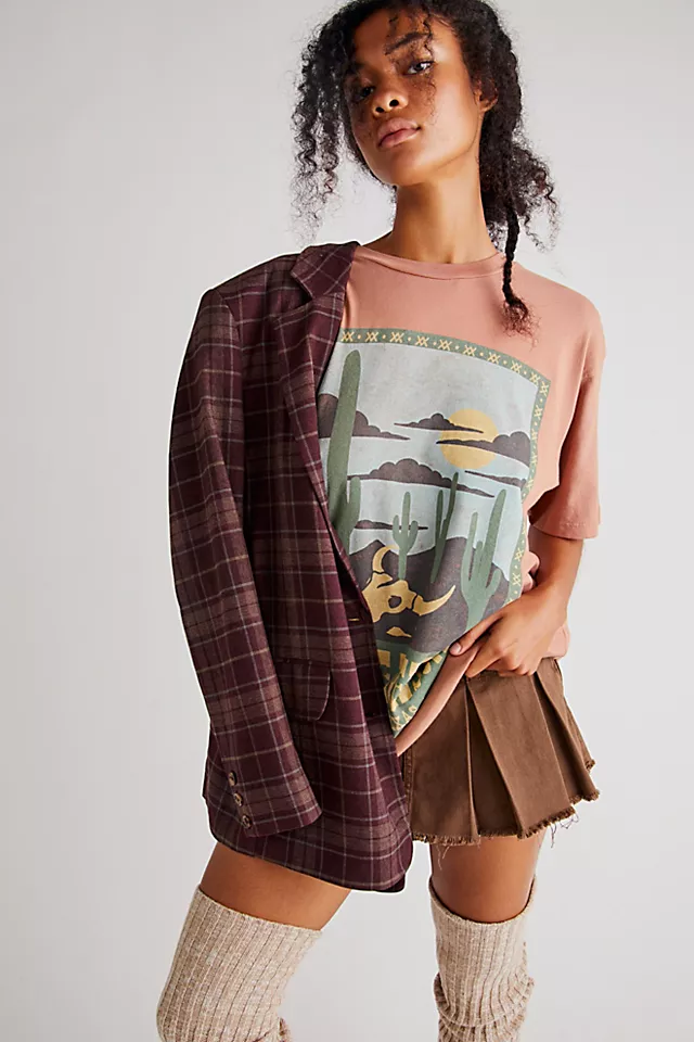 Willie Nelson Tee Dress Suede