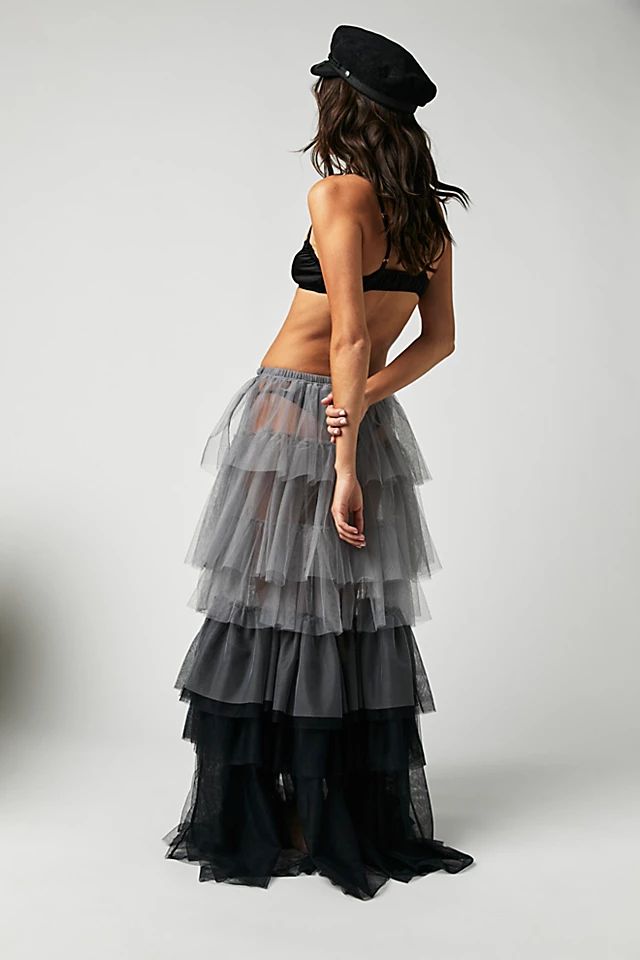Tulle Much Half Slip Black Combo