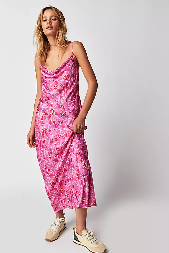 Spell Islamorada Bias Strappy Maxi Dress Canyon Rose