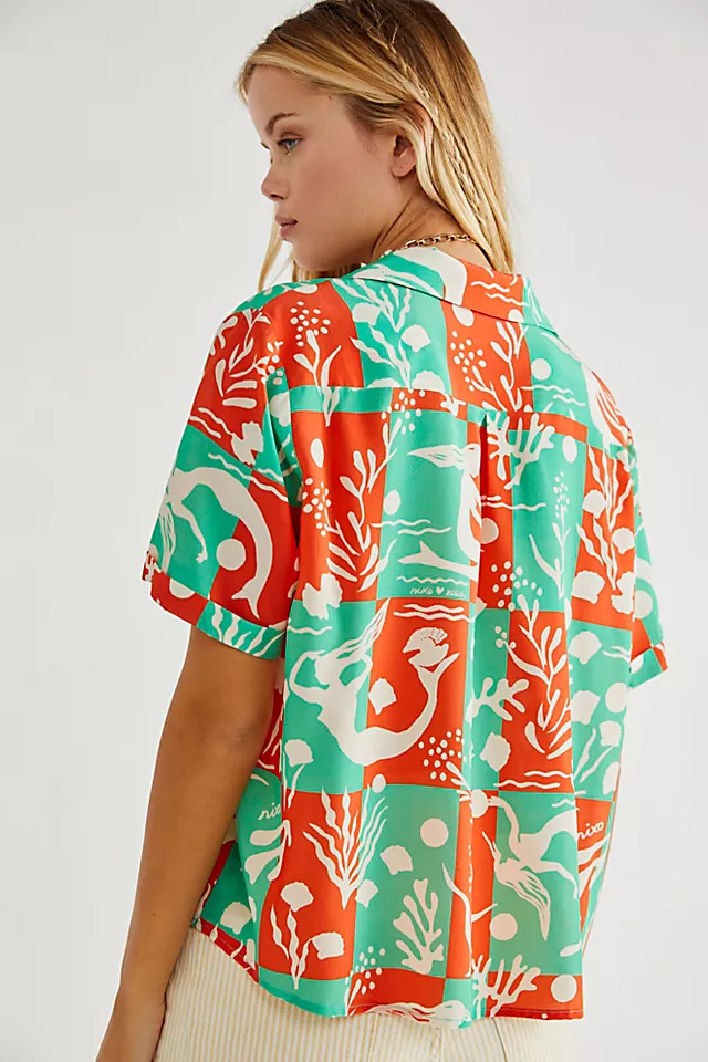 Rickie Shirt Peach Green