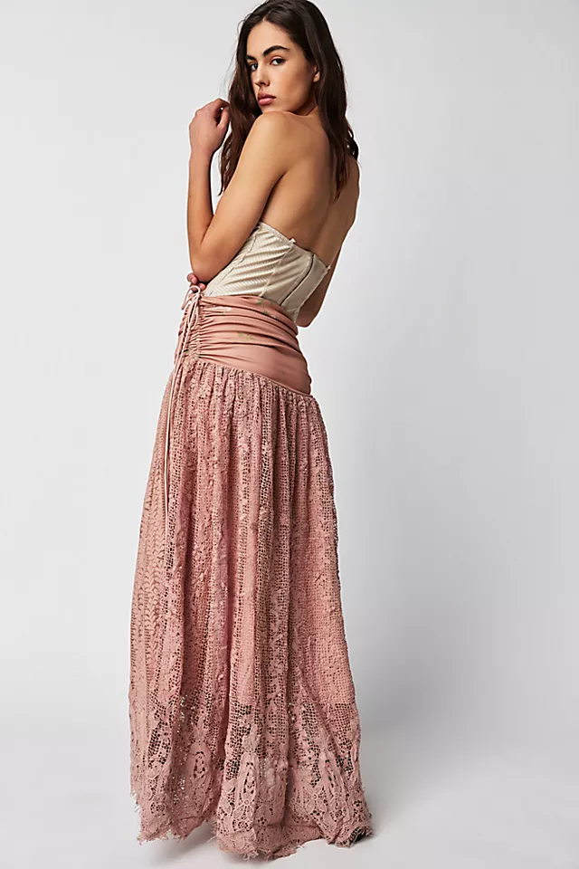 Rosie Plains Convertible Skirt Blush
