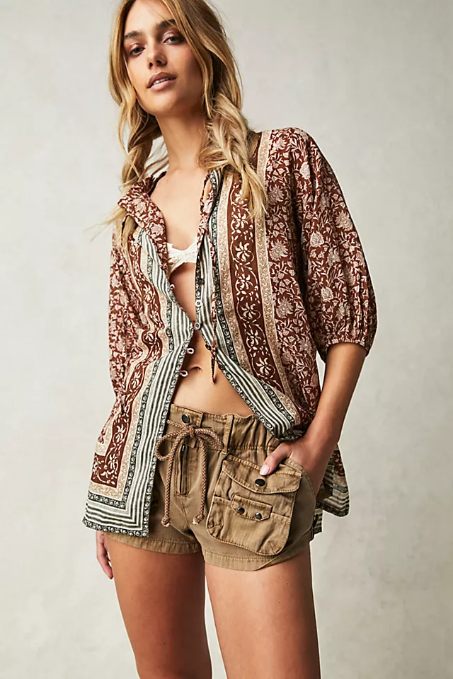 Border Batik Chestnut Combo