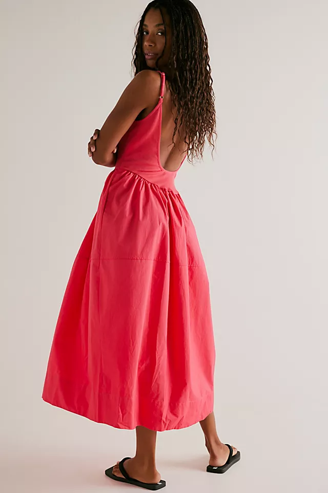 Dylan Midi Dress Miami Beet