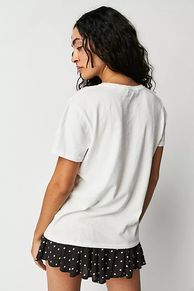 Ford Mustang Palm Trees Tee Vintage White