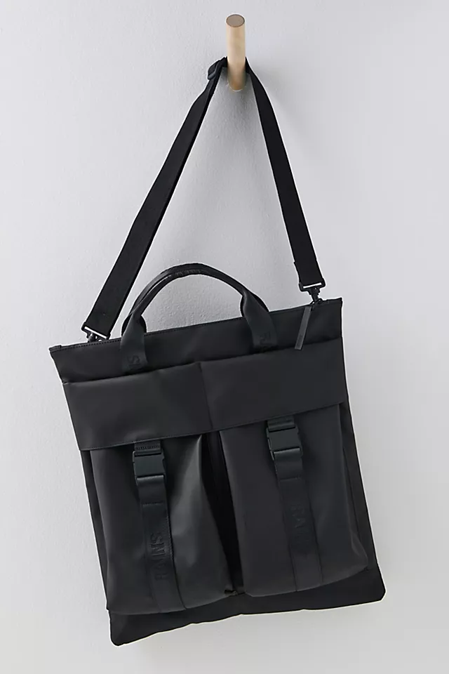 Rains Trail Tote Bag Black