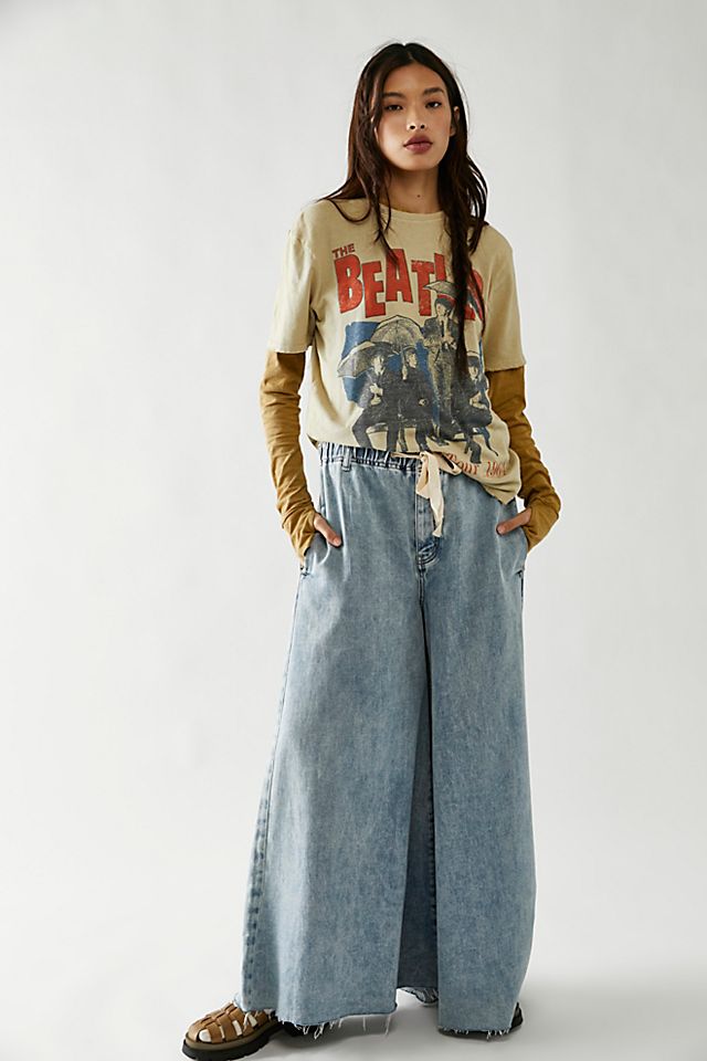 The Beatles American Tour Tee Camel