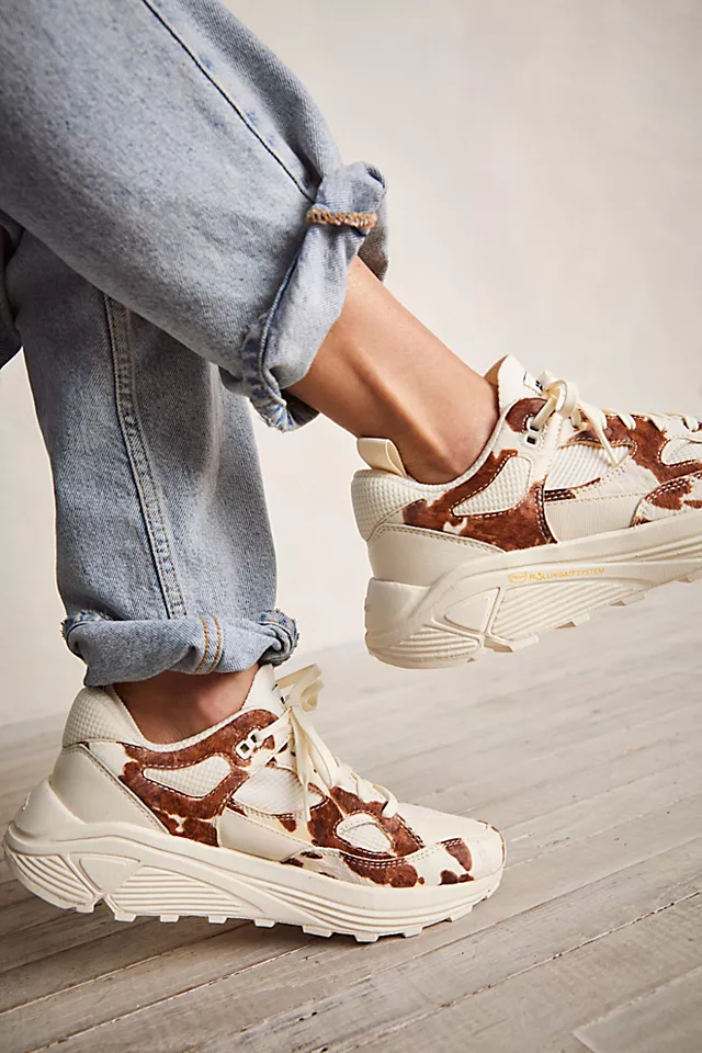 Brandblack Aura 130 Cow Sneakers White / Brown Cow