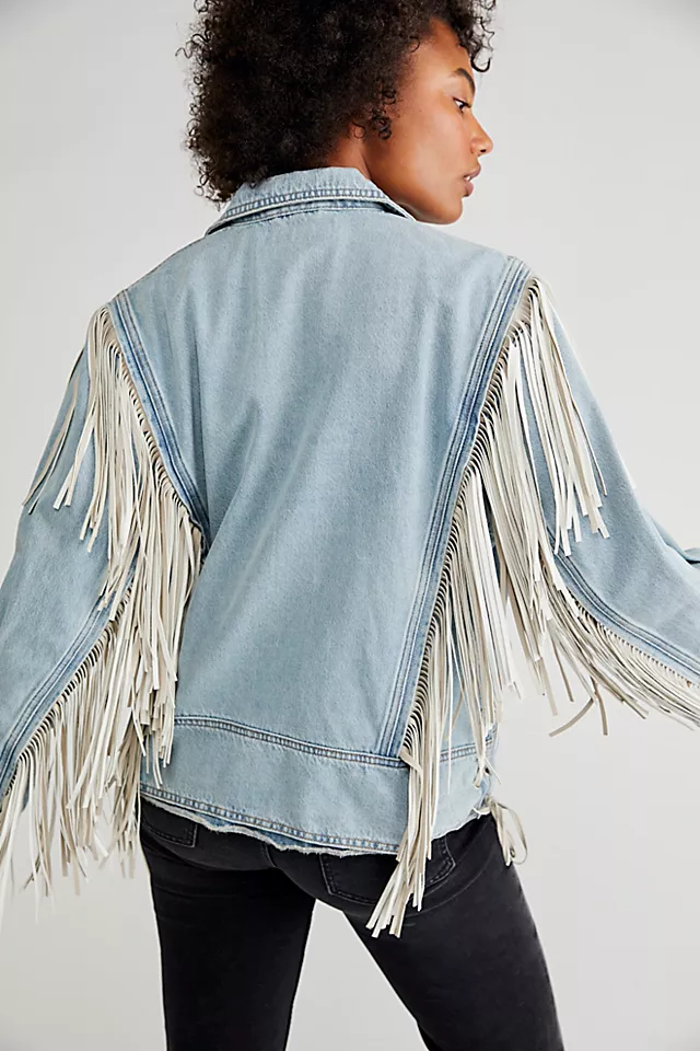 Blank NYC Set For Life Fringe Jacket
