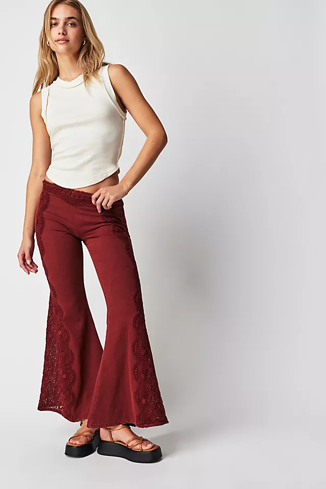 Neptune's Net Crochet Flare Pants Empress Rock