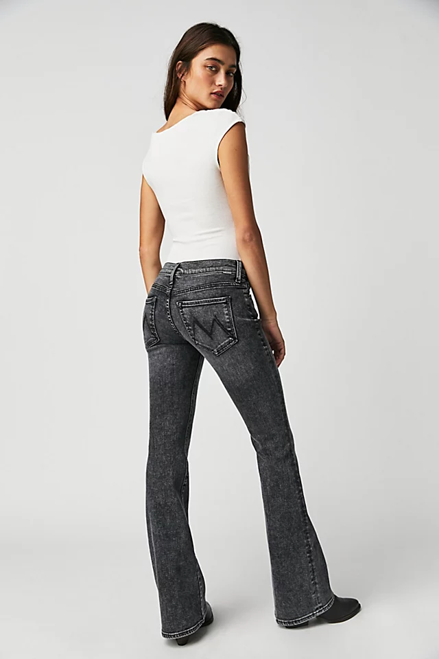 MOTHER Super Low-Rise Weekender Jeans Train Stops