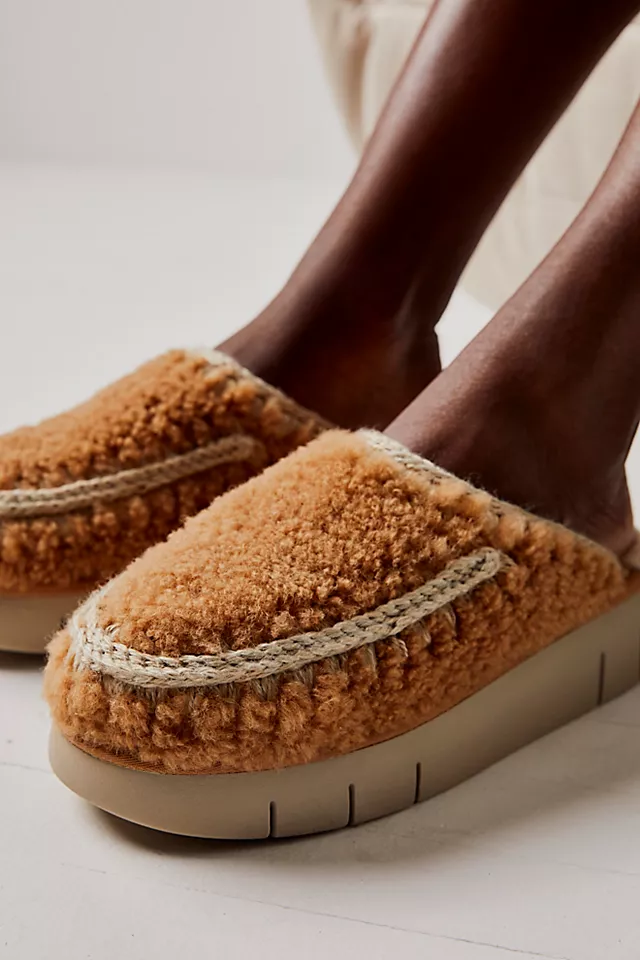 Mou Bounce Slippers Chestnut