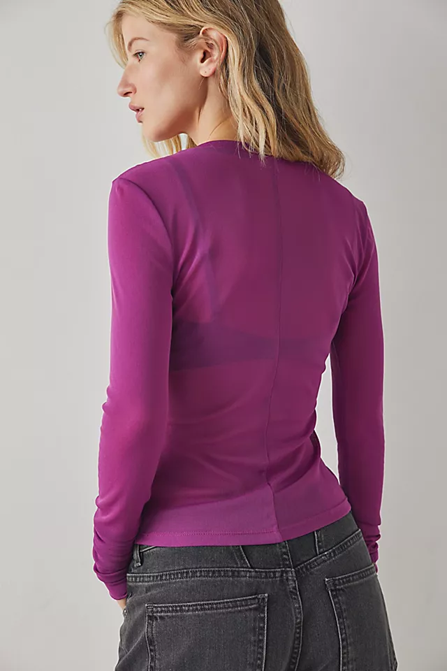 Before Sunset Mesh Long Sleeve Summer Bloom