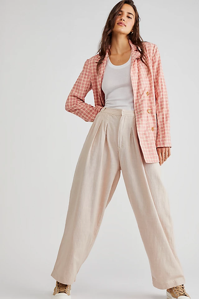 Lotta Love Linen Trousers Pebble