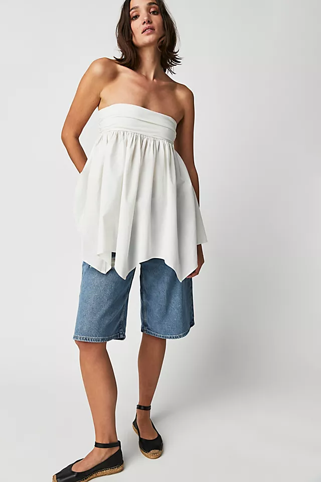 Rylie Tunic Tube Top Optic White