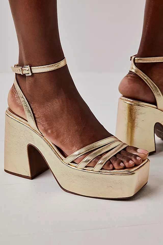Samara Heels Gold Metallic