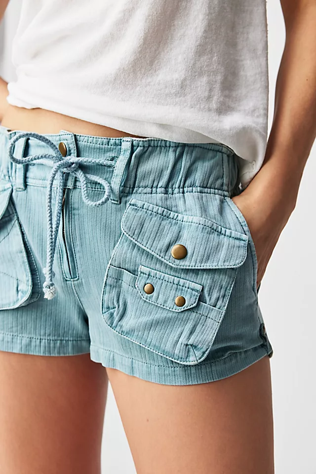 Waimea Slouchy Solid Shorts Slate Blue