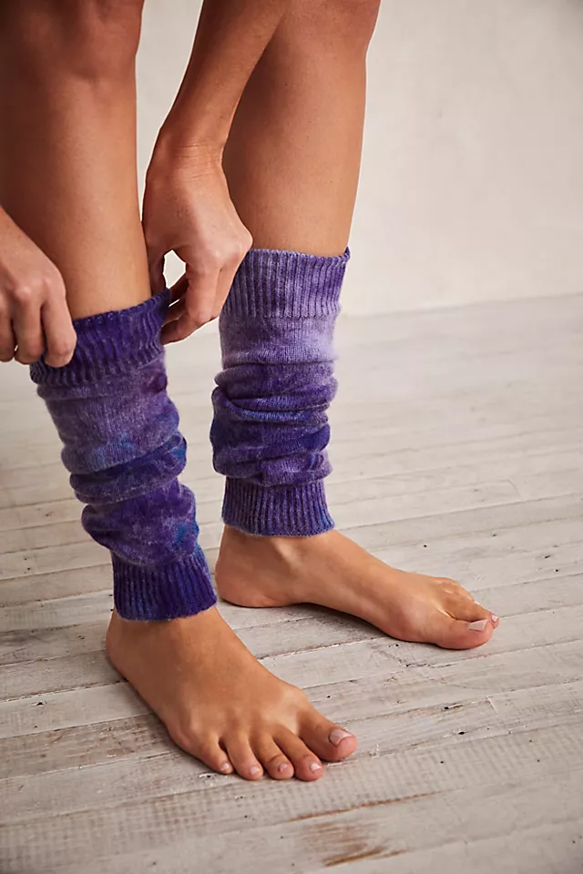 Riverside Tool & Dye Cashmere Leg Warmers Purple
