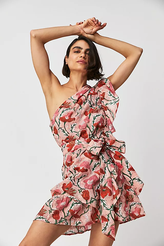 Nandi Dress Rich Poppy