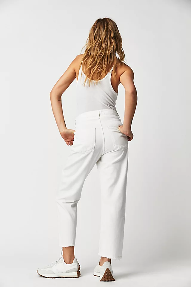 AGOLDE '90s Crop Jeans Baby Powder