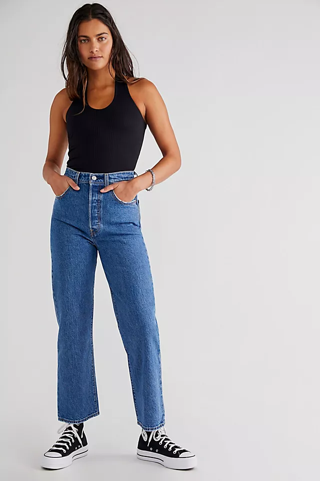 Levi's Ribcage Straight Ankle Jeans Jazz Pop