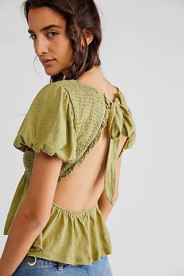 Charlotte Top Moss Stone