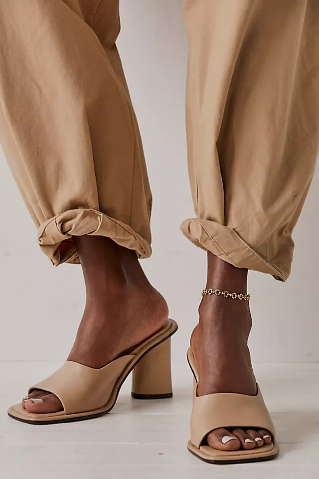 Mandi Mule Heels Dune
