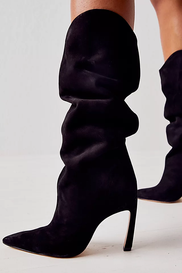 Maryana Sculpt Heel Boots Black