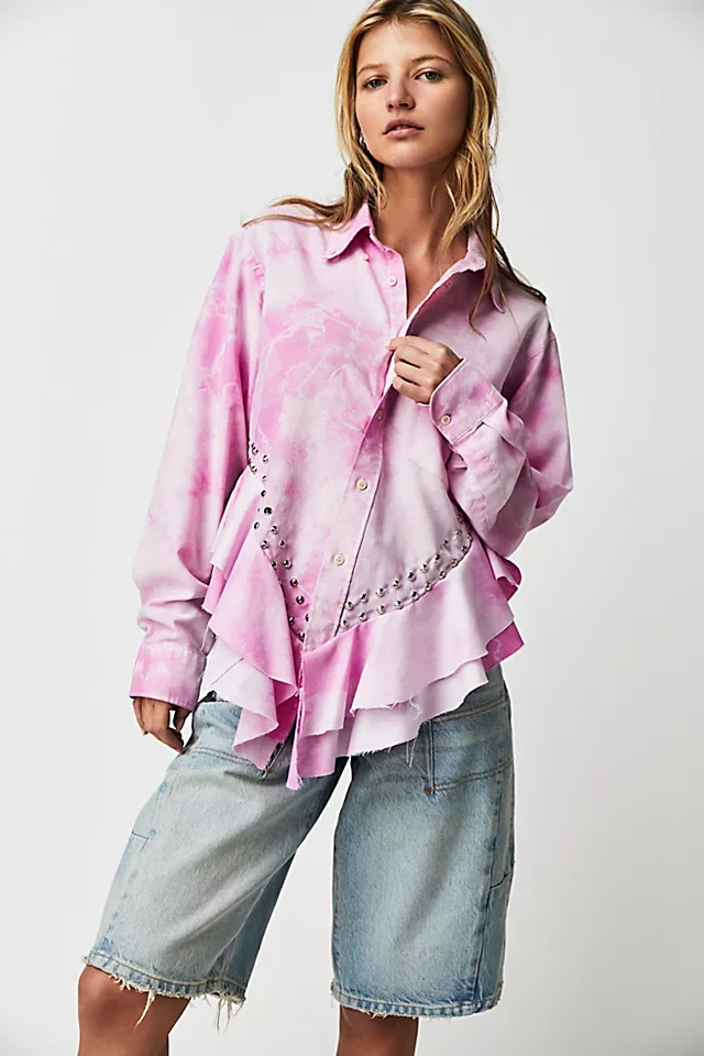 Tricia Fix Pink Heart Washed Top Pink