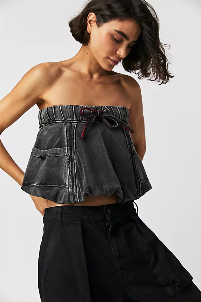 Gotta Have It Tube Top Washed Black