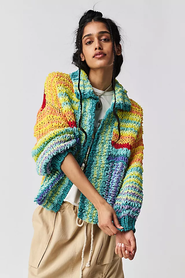 Beach Market Cardi Rainbow Combo