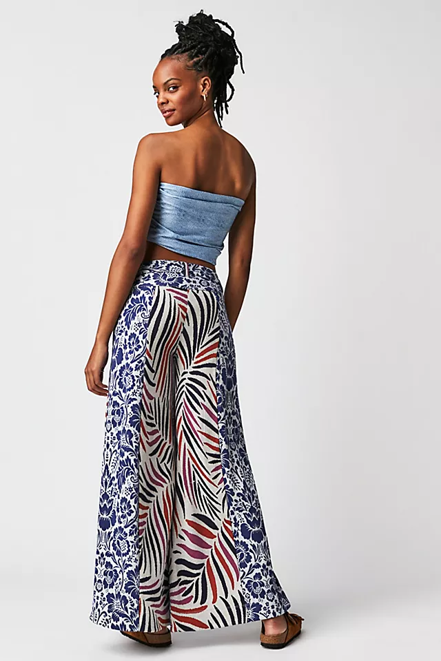 Mokara Jacquard Pants Tropical Combo