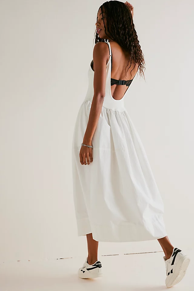 Dylan Midi Dress Ivory