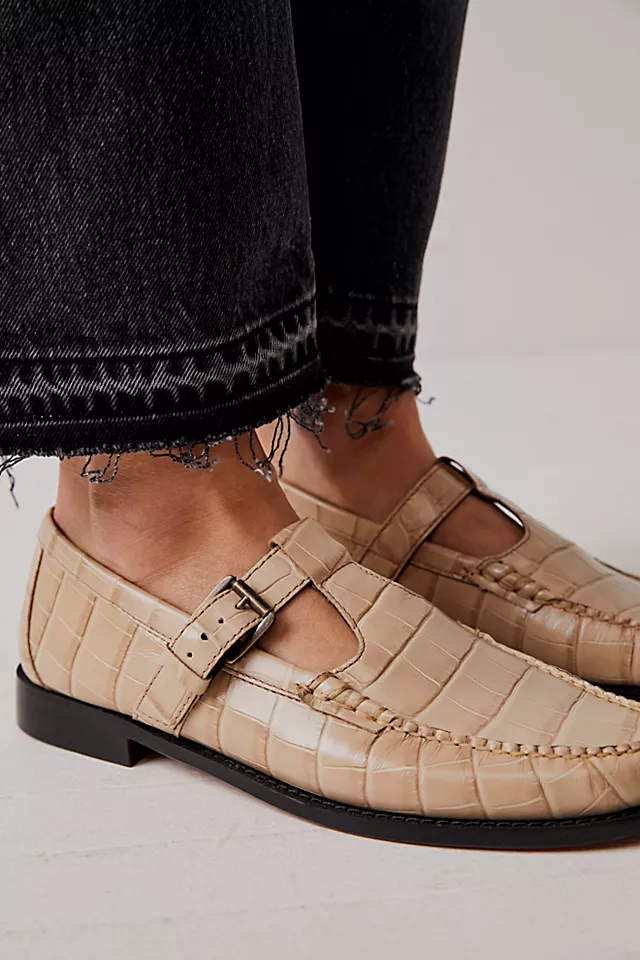 G.H. Bass Mary Jane Loafers Irish Cream