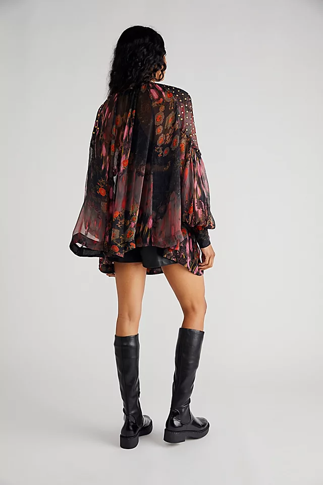 Billie Printed Tunic Midnight Combo