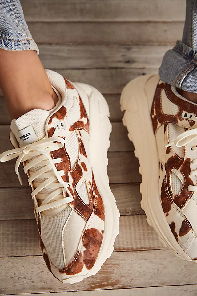 Brandblack Aura 130 Cow Sneakers White / Brown Cow