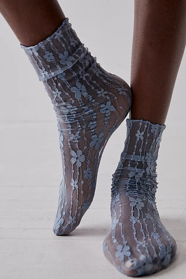 Lace Of Being Socks Blue