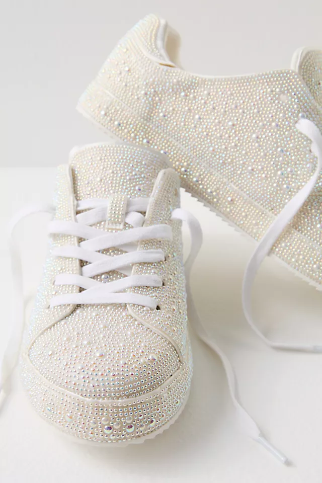 Bennett Embellished Sneakers Pearlescent